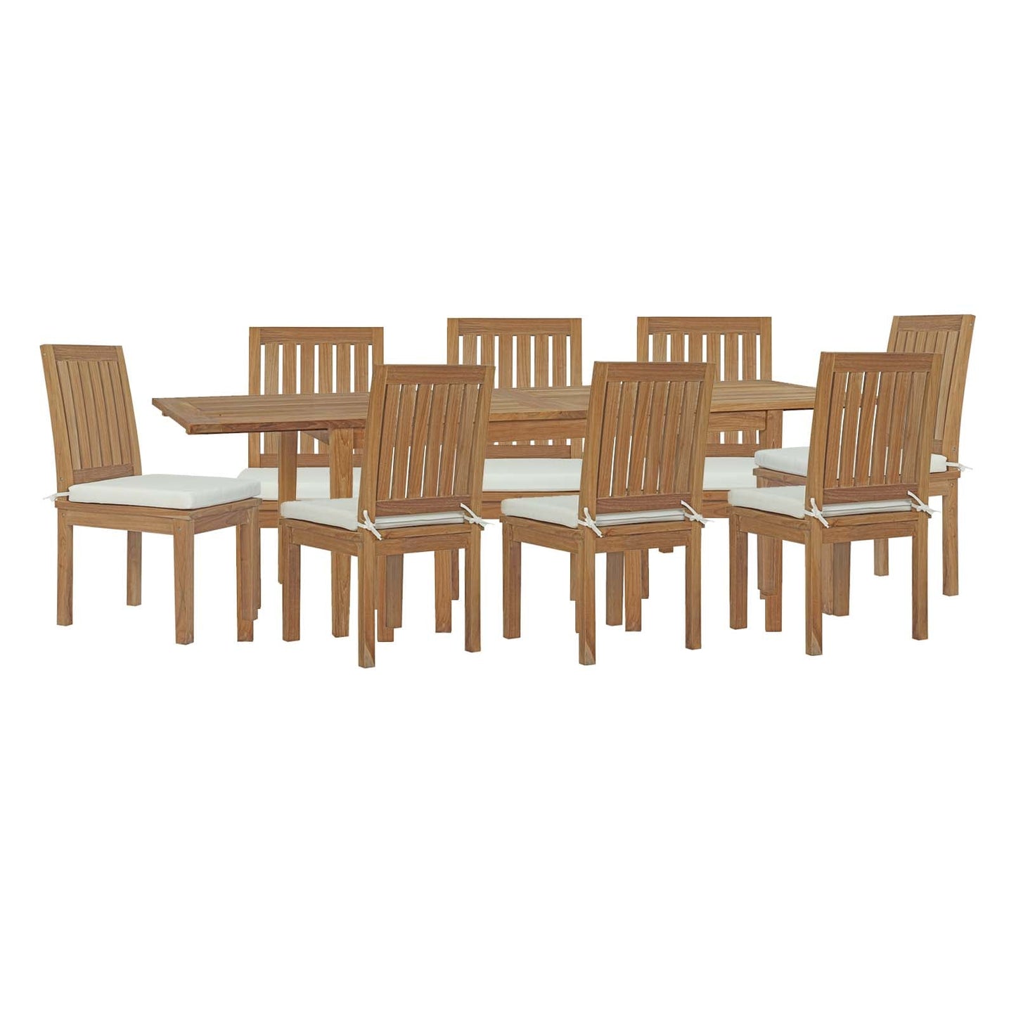 Modway Furniture Marina 9 Piece Outdoor Patio Teak Dining Set by Modway – EEI-4033