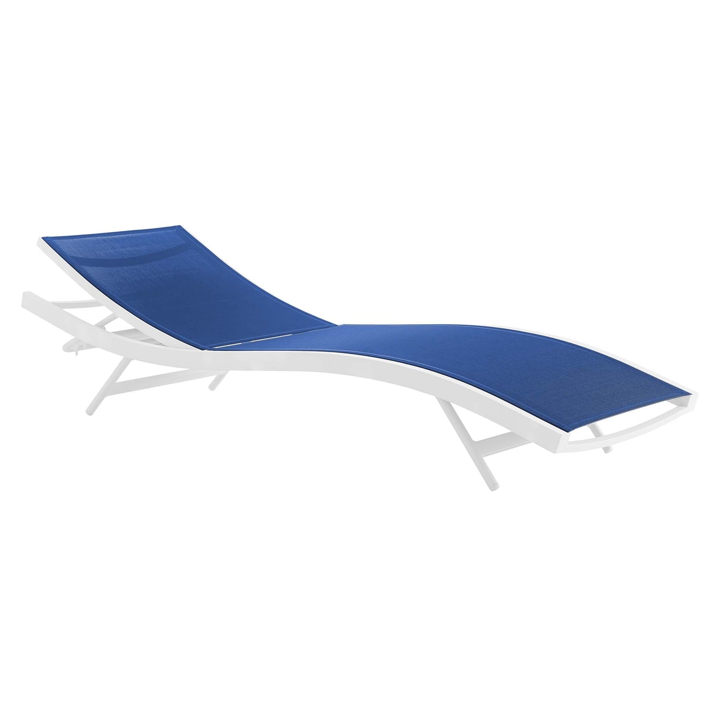 Modway Furniture Glimpse Outdoor Patio Mesh Chaise Lounge Set of 2 - EEI-4038-WHI-GRY
