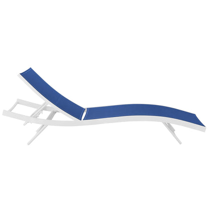 Modway Furniture Glimpse Outdoor Patio Mesh Chaise Lounge Set of 2 - EEI-4038-WHI-GRY