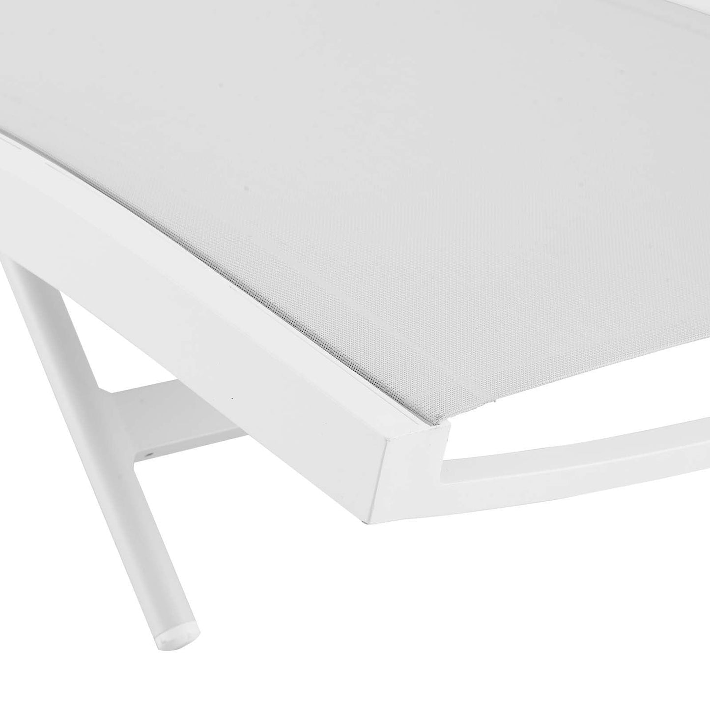 Modway Furniture Glimpse Outdoor Patio Mesh Chaise Lounge Set of 4 - EEI-4039-WHI-GRY