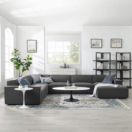 Modway furniture Restore 7-Piece Sectional Sofa - EEI-4120-CHA
