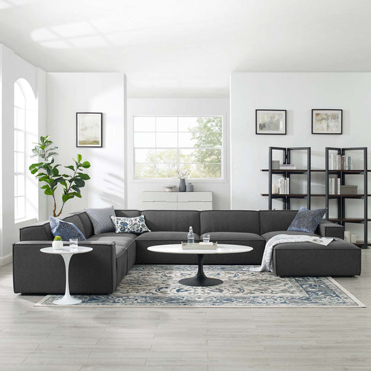 Modway furniture Restore 7-Piece Sectional Sofa - EEI-4120-CHA