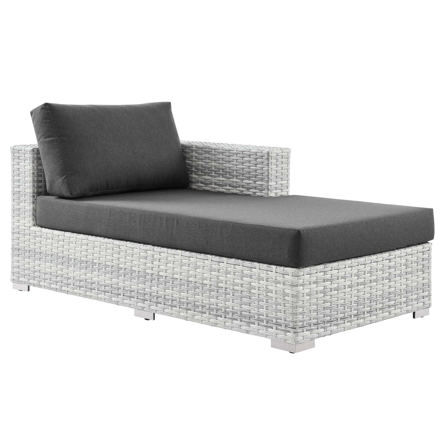 Modway Furniture Convene Outdoor Patio Right Chaise - EEI-4304-LGR-CHA