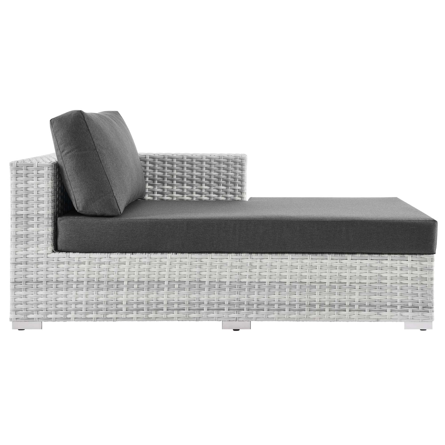 Modway Furniture Convene Outdoor Patio Right Chaise - EEI-4304-LGR-CHA