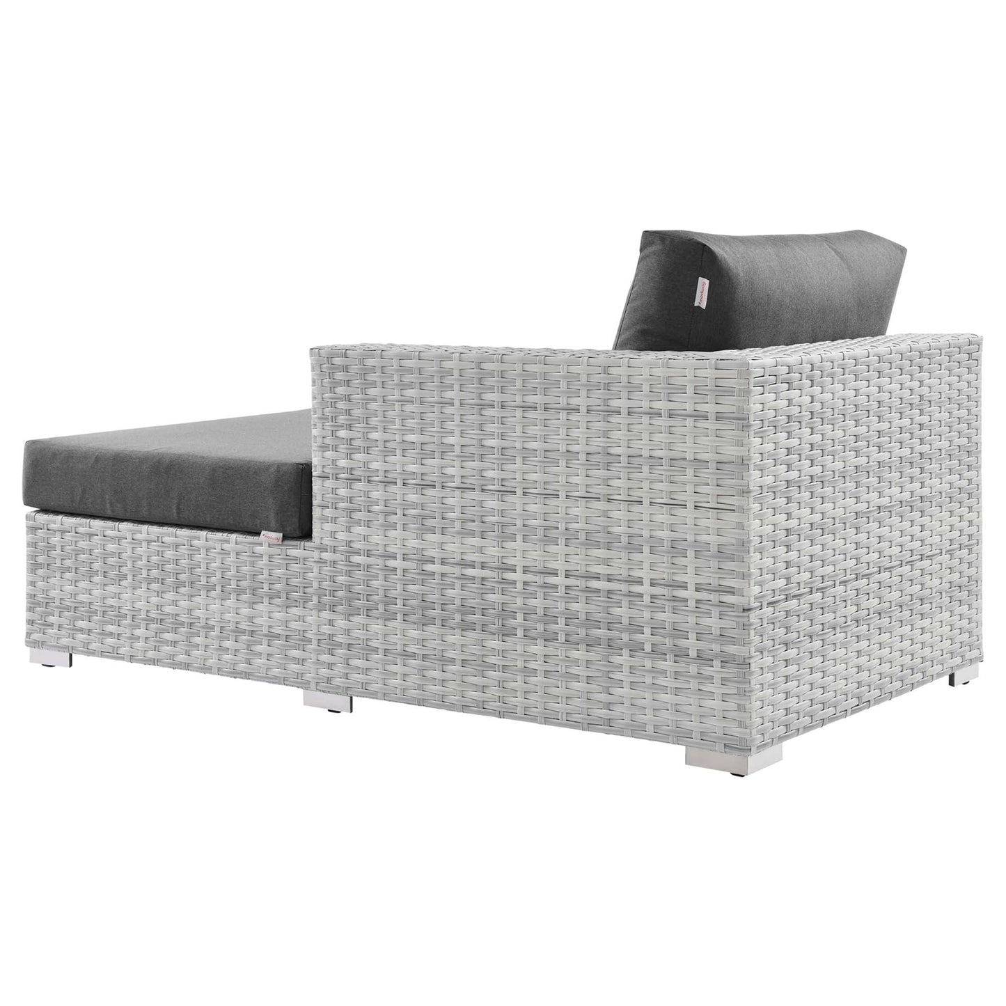 Modway Furniture Convene Outdoor Patio Right Chaise - EEI-4304-LGR-CHA