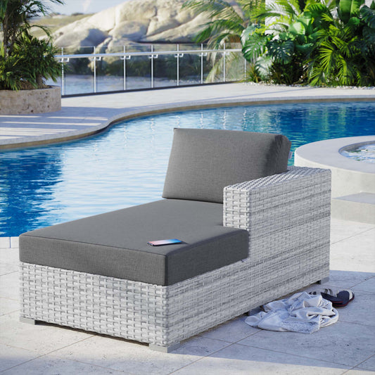 Modway Furniture Convene Outdoor Patio Right Chaise - EEI-4304-LGR-CHA