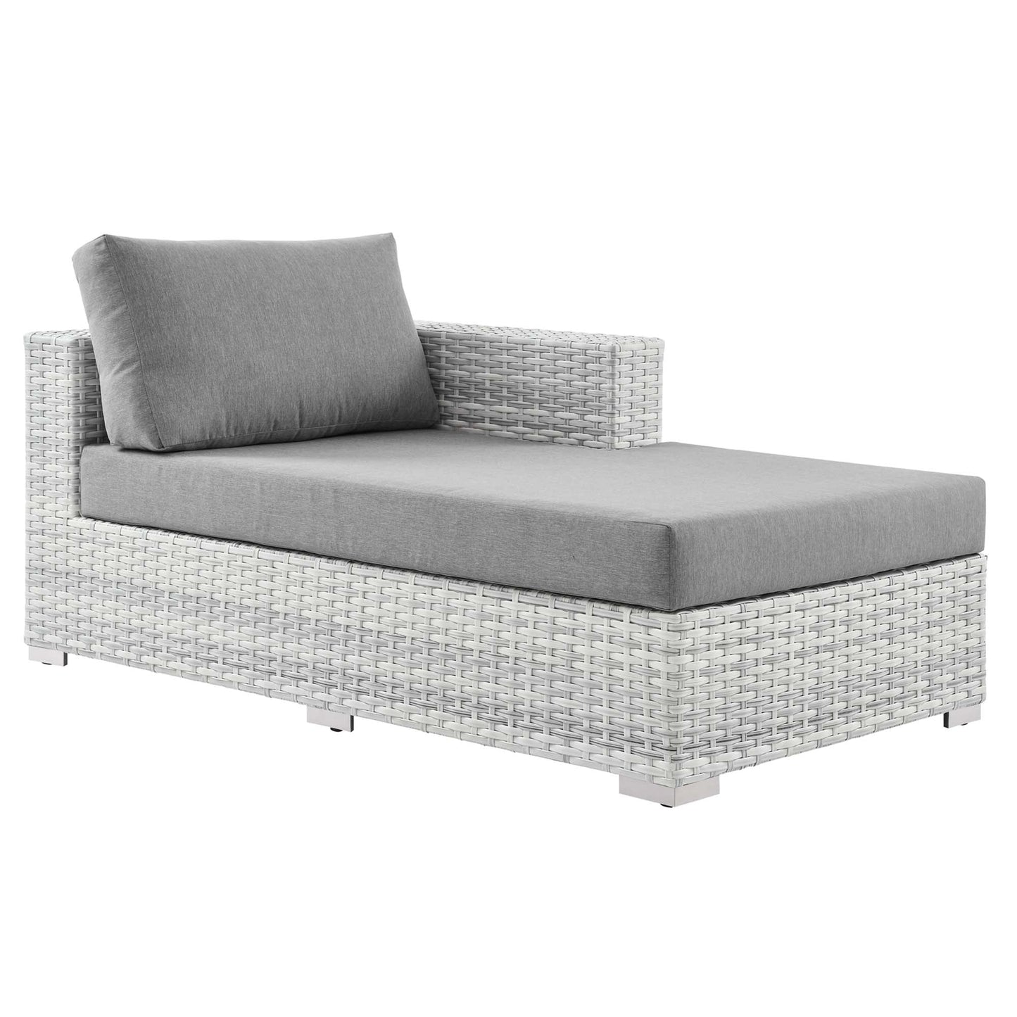 Modway Furniture Convene Outdoor Patio Right Chaise - EEI-4304-LGR-CHA