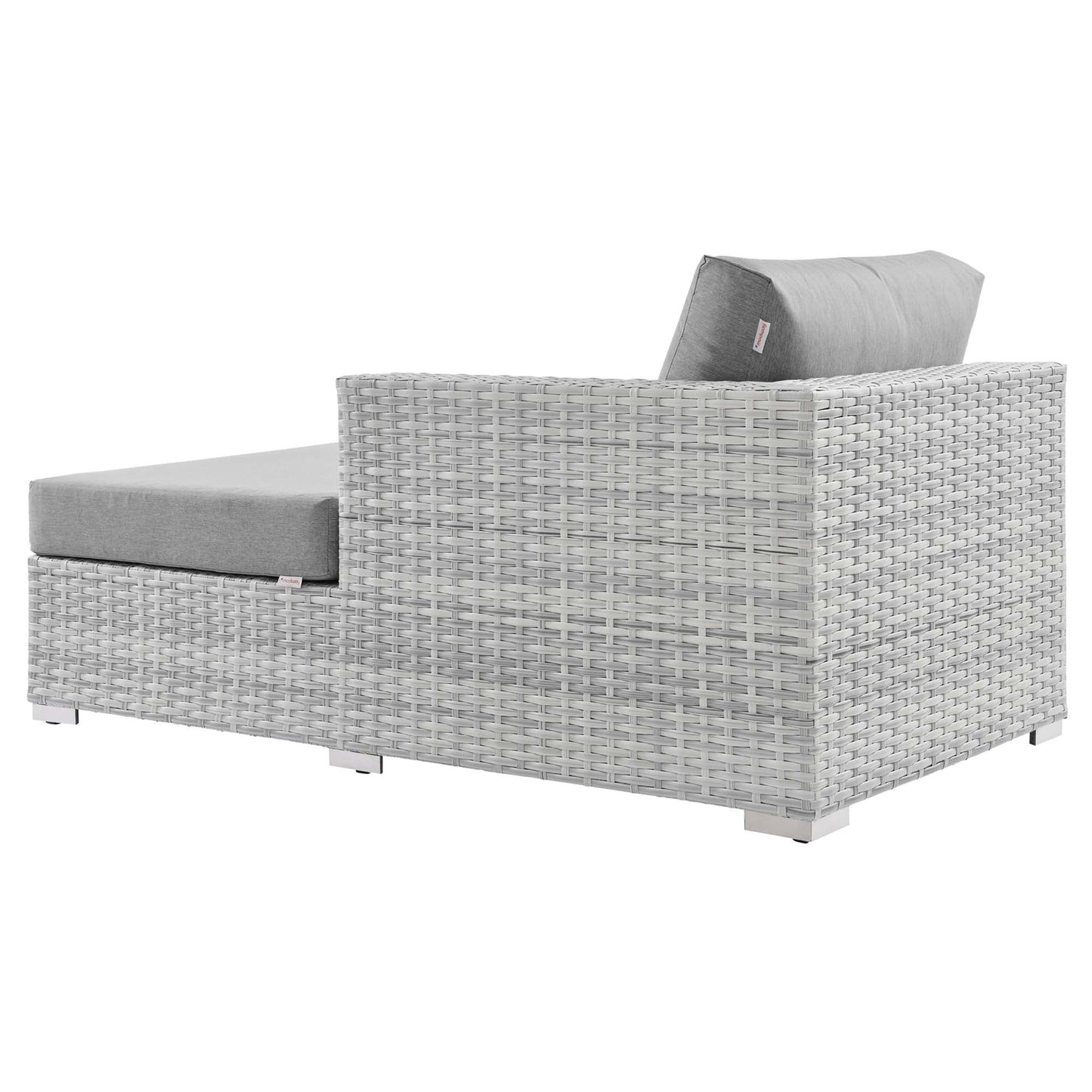 Modway Furniture Convene Outdoor Patio Right Chaise - EEI-4304-LGR-CHA