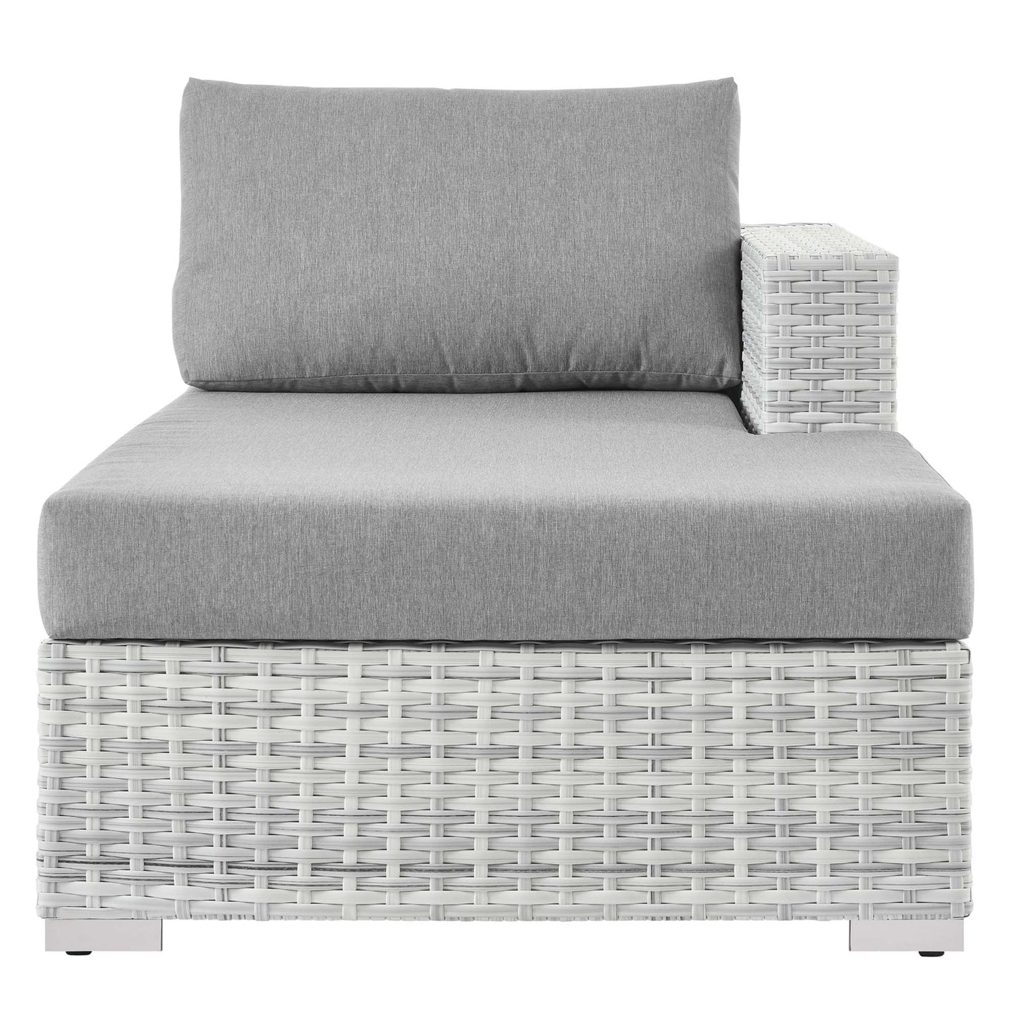 Modway Furniture Convene Outdoor Patio Right Chaise - EEI-4304-LGR-CHA