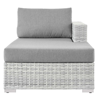 Modway Furniture Convene Outdoor Patio Right Chaise - EEI-4304-LGR-CHA