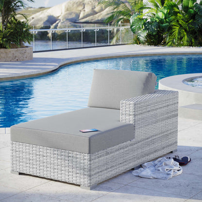 Modway Furniture Convene Outdoor Patio Right Chaise - EEI-4304-LGR-CHA