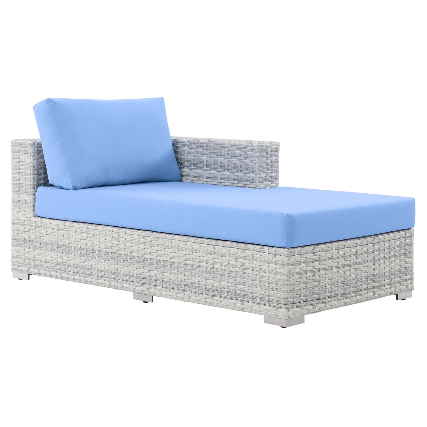 Modway Furniture Convene Outdoor Patio Right Chaise - EEI-4304-LGR-CHA
