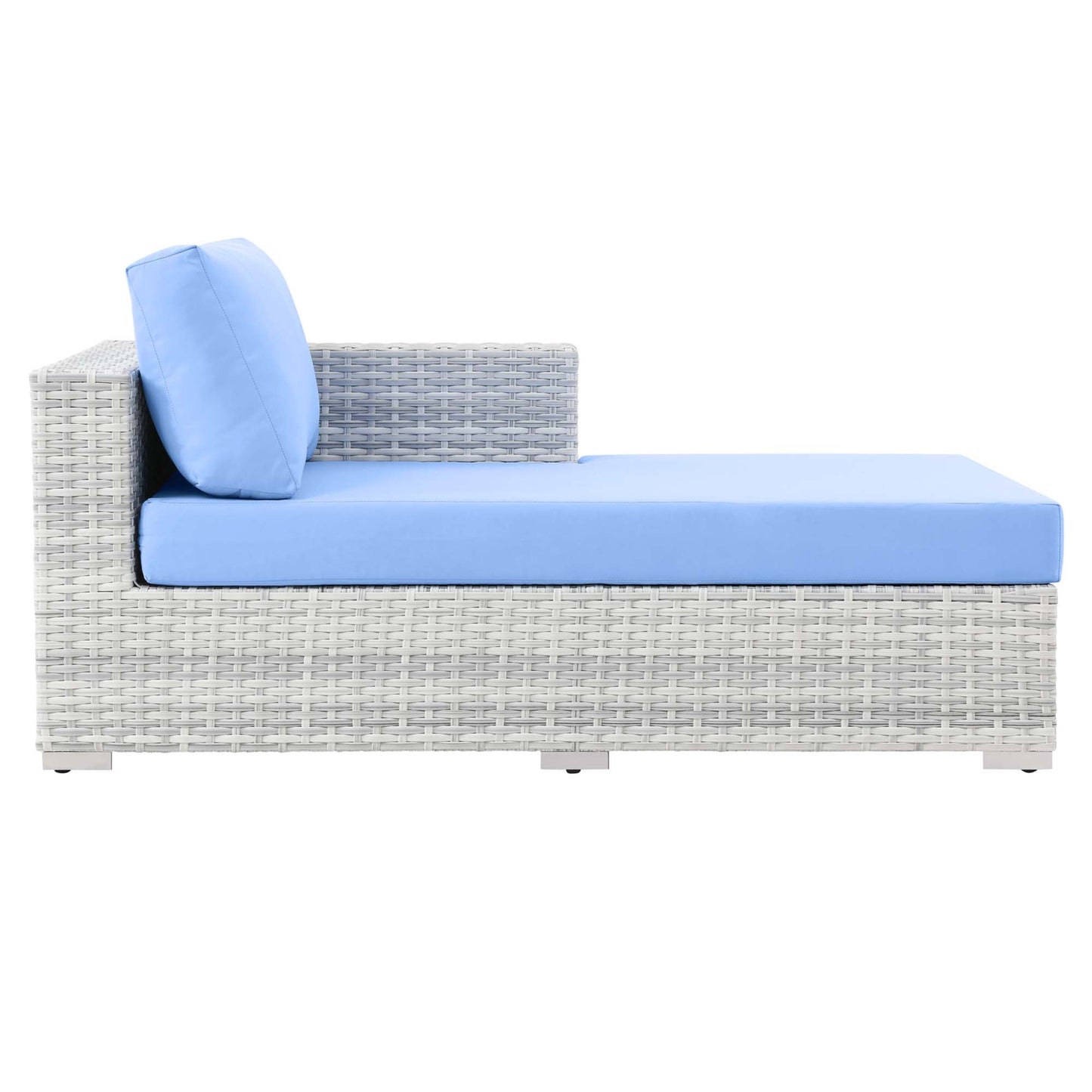 Modway Furniture Convene Outdoor Patio Right Chaise - EEI-4304-LGR-CHA