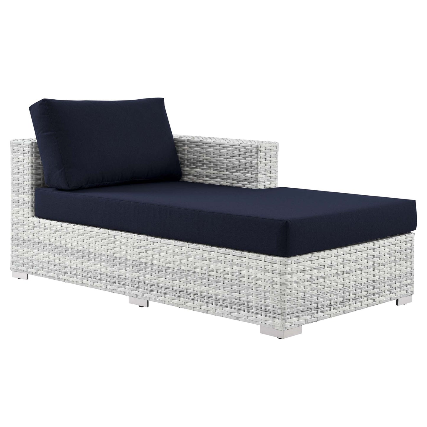 Modway Furniture Convene Outdoor Patio Right Chaise - EEI-4304-LGR-CHA