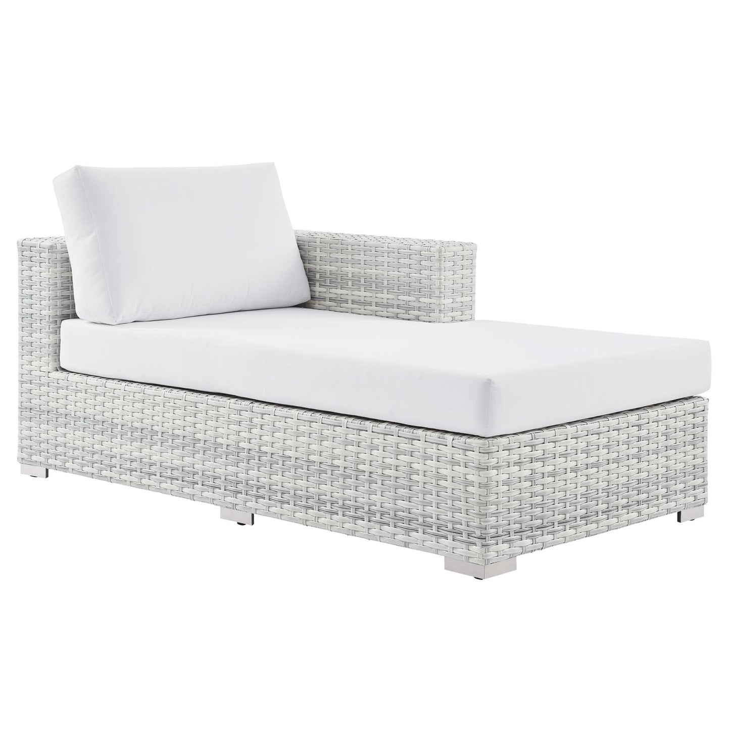 Modway Furniture Convene Outdoor Patio Right Chaise - EEI-4304-LGR-CHA