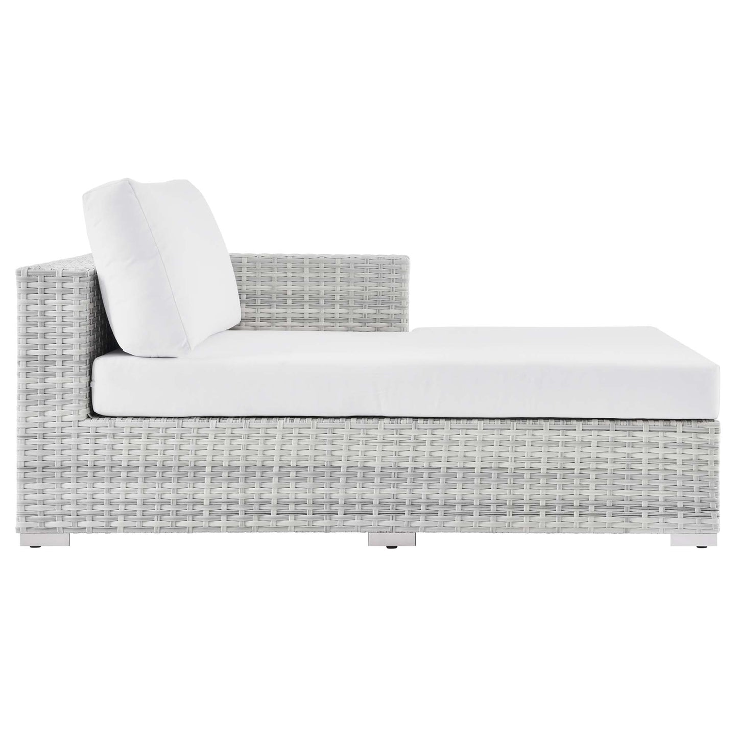 Modway Furniture Convene Outdoor Patio Right Chaise - EEI-4304-LGR-CHA