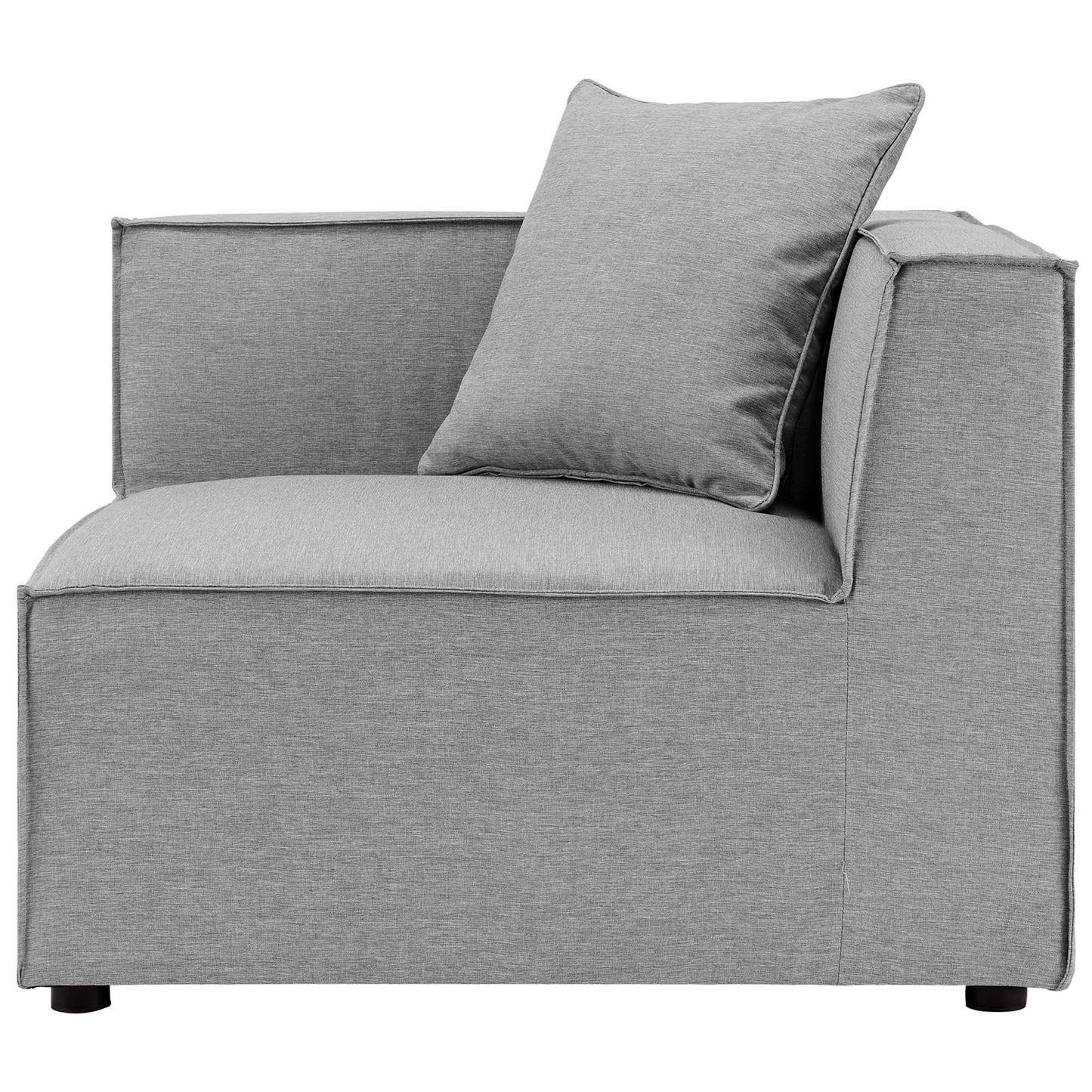Modway Furniture Saybrook Outdoor Patio Upholstered 4-Piece Sectional Sofa by Modway - EEI-4381-GRY
