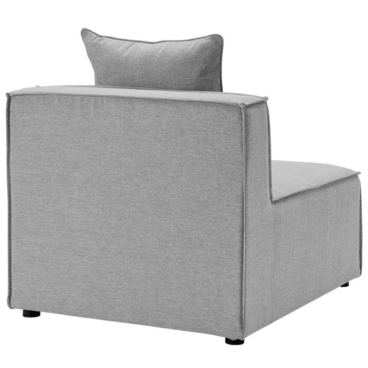 Modway Furniture Saybrook Outdoor Patio Upholstered 4-Piece Sectional Sofa by Modway - EEI-4381-GRY