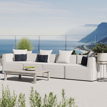 Modway Furniture Saybrook Outdoor Patio Upholstered 4-Piece Sectional Sofa by Modway - EEI-4381-GRY