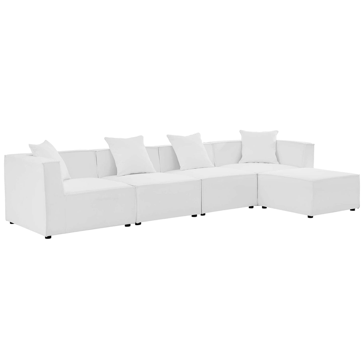 Modway Furniture Saybrook Outdoor Patio Upholstered 5-Piece Sectional Sofa by Modway – EEI-4382