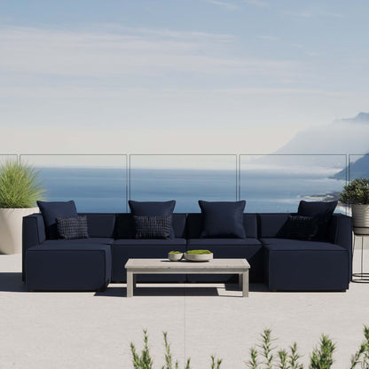 Modway Furniture Saybrook Outdoor Patio Upholstered 6-Piece Sectional Sofa by Modway – EEI-4383