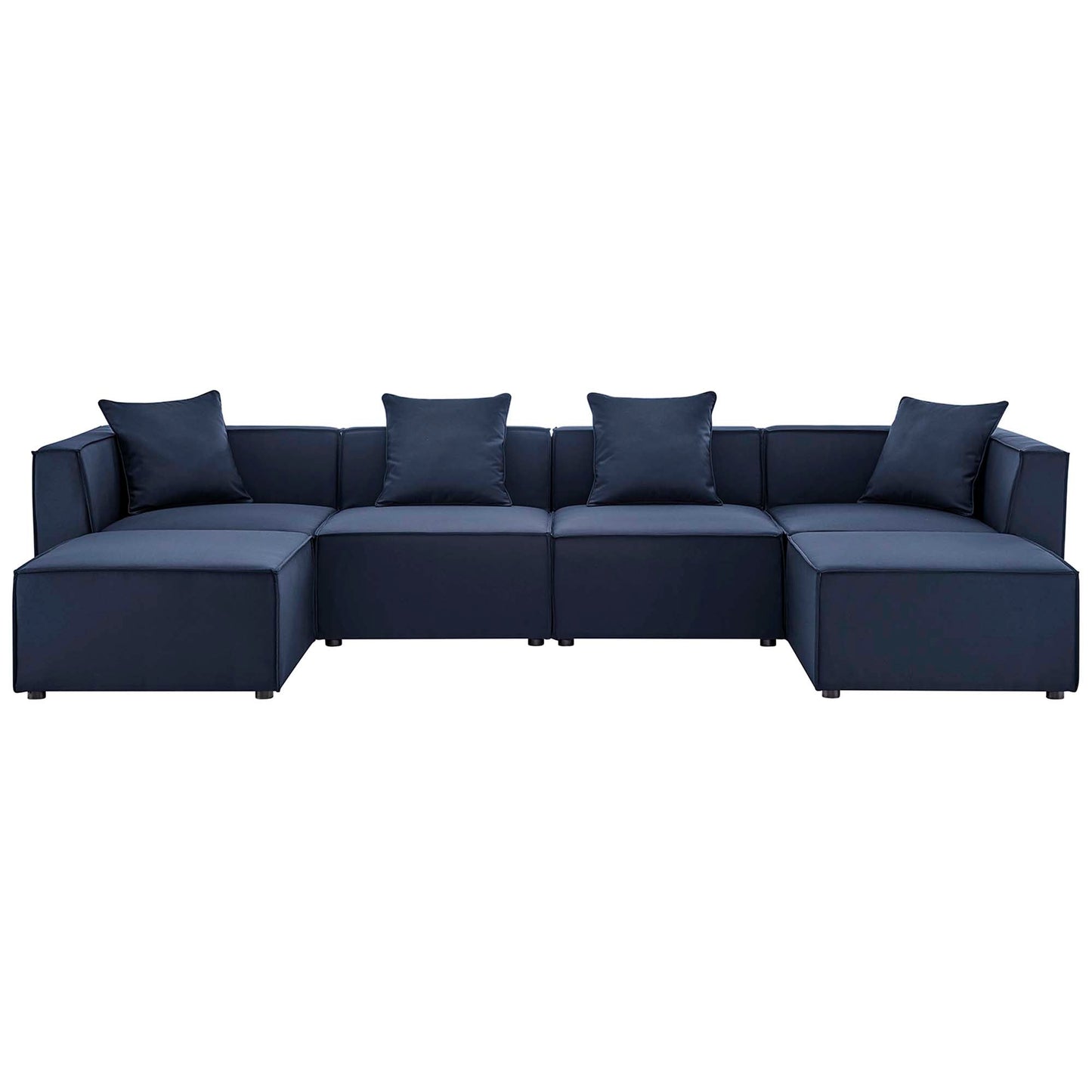 Modway Furniture Saybrook Outdoor Patio Upholstered 6-Piece Sectional Sofa by Modway – EEI-4383