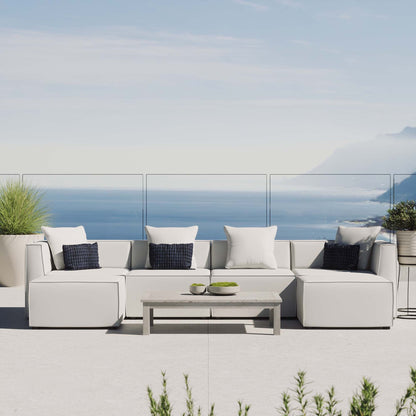 Modway Furniture Saybrook Outdoor Patio Upholstered 6-Piece Sectional Sofa by Modway – EEI-4383