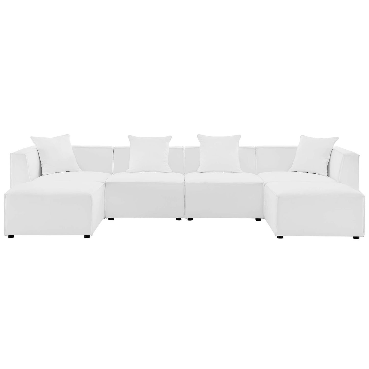 Modway Furniture Saybrook Outdoor Patio Upholstered 6-Piece Sectional Sofa by Modway – EEI-4383