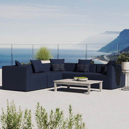 Modway Furniture Saybrook Outdoor Patio Upholstered 5-Piece Sectional Sofa by Modway – EEI-4384