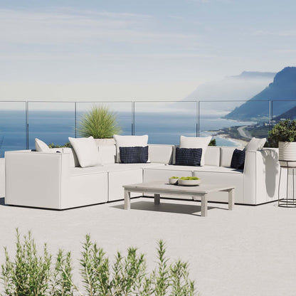 Modway Furniture Saybrook Outdoor Patio Upholstered 5-Piece Sectional Sofa by Modway – EEI-4384