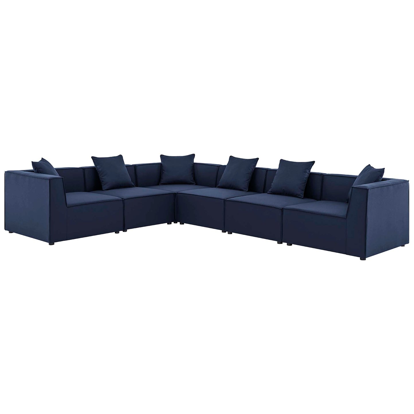Modway Furniture Saybrook Outdoor Patio Upholstered 6-Piece Sectional Sofa by Modway – EEI-4385