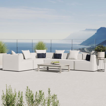 Modway Furniture Saybrook Outdoor Patio Upholstered 6-Piece Sectional Sofa by Modway – EEI-4385
