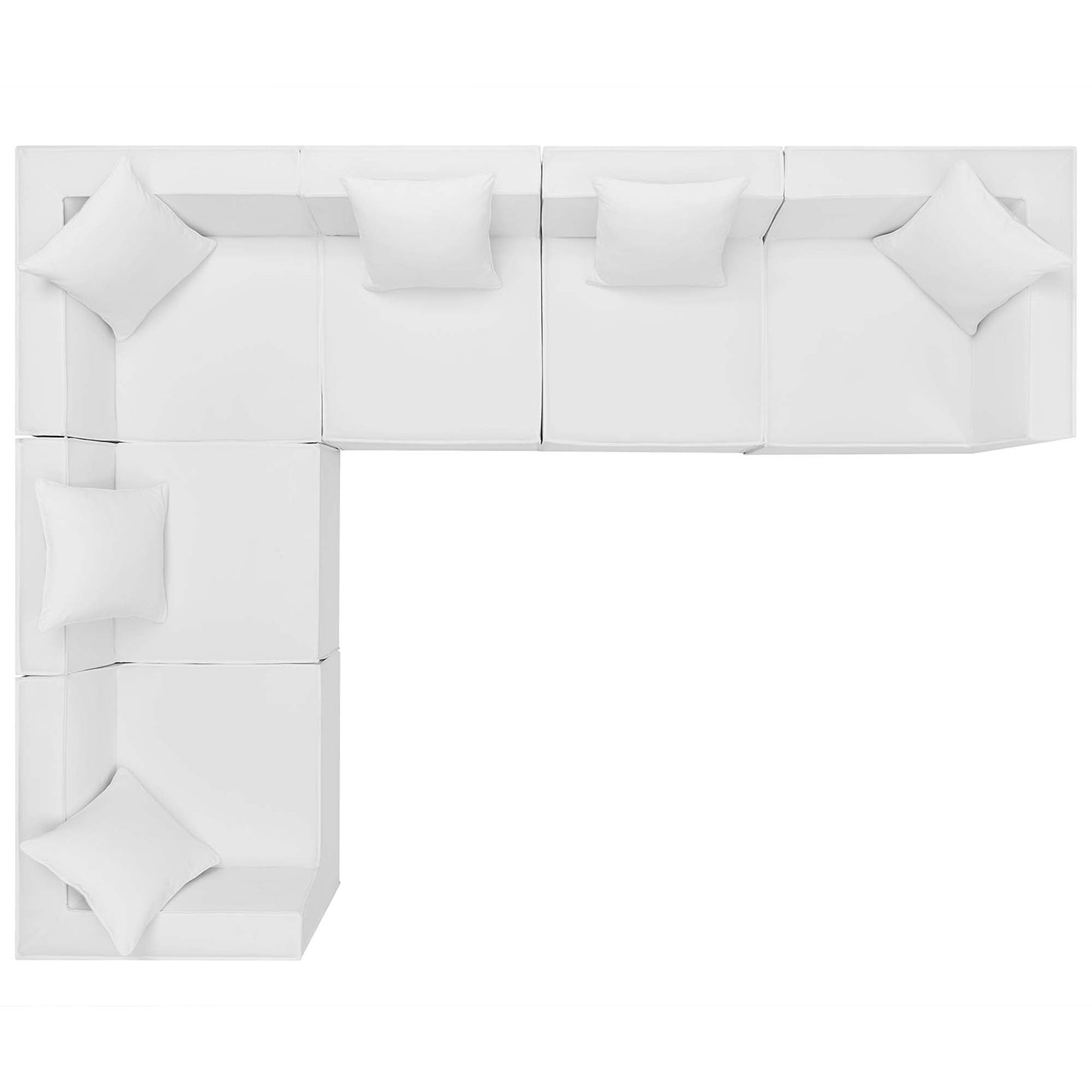 Modway Furniture Saybrook Outdoor Patio Upholstered 6-Piece Sectional Sofa by Modway – EEI-4385