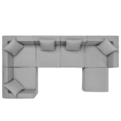 Modway Furniture Saybrook Outdoor Patio Upholstered 6-Piece Sectional Sofa by Modway – EEI-4386