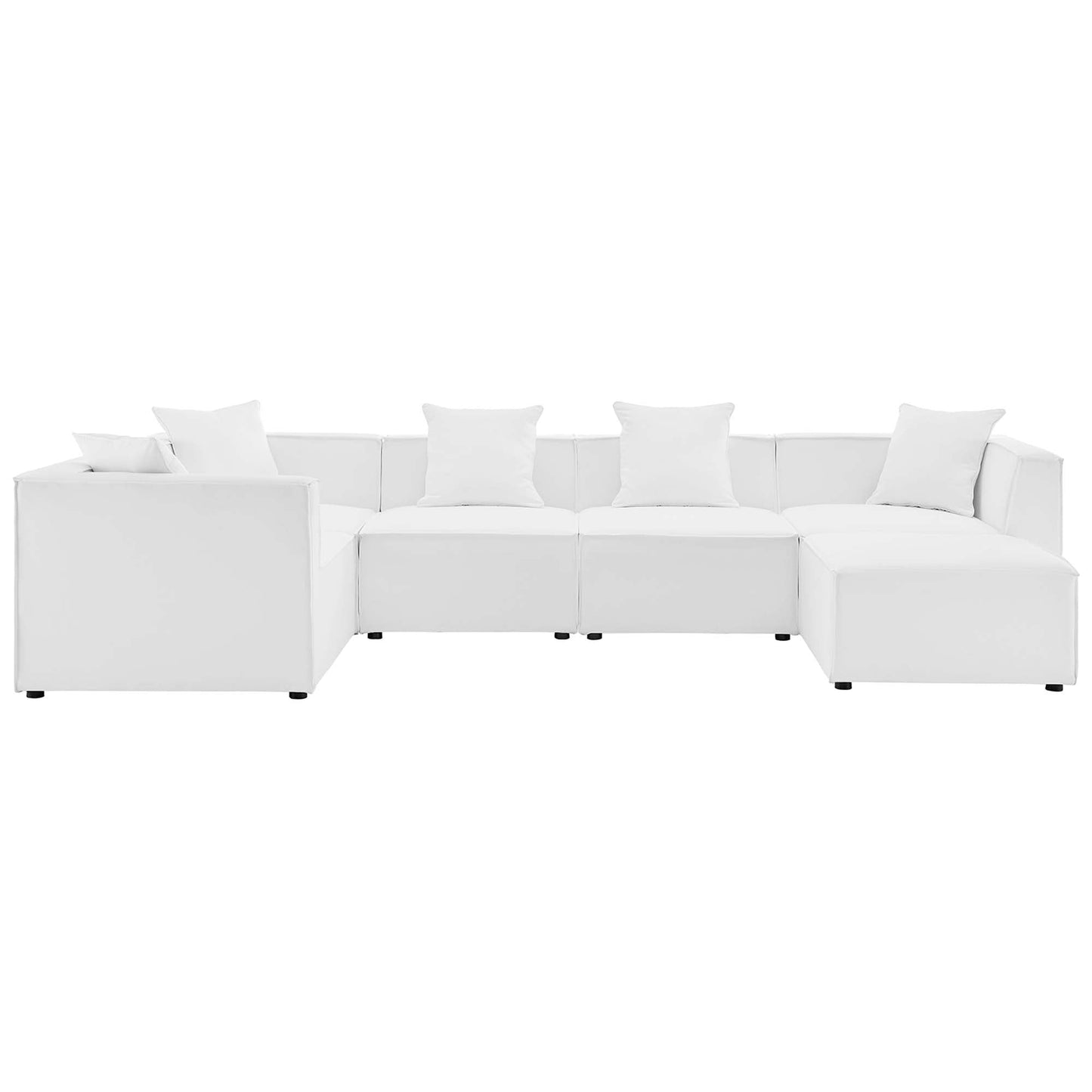Modway Furniture Saybrook Outdoor Patio Upholstered 6-Piece Sectional Sofa by Modway – EEI-4386