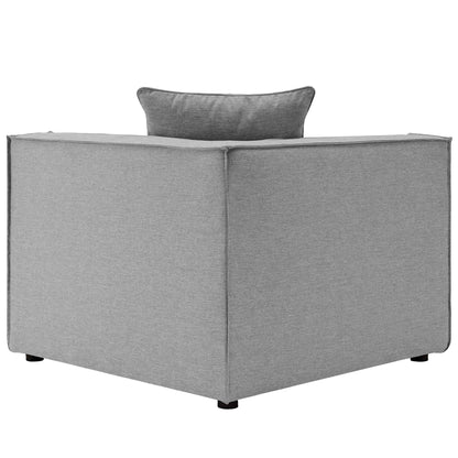 Modway Furniture Saybrook Outdoor Patio Upholstered 8-Piece Sectional Sofa by Modway - EEI-4388-GRY