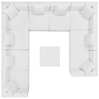 Modway Furniture Saybrook Outdoor Patio Upholstered 10-Piece Sectional Sofa by Modway - EEI-4389-GRY