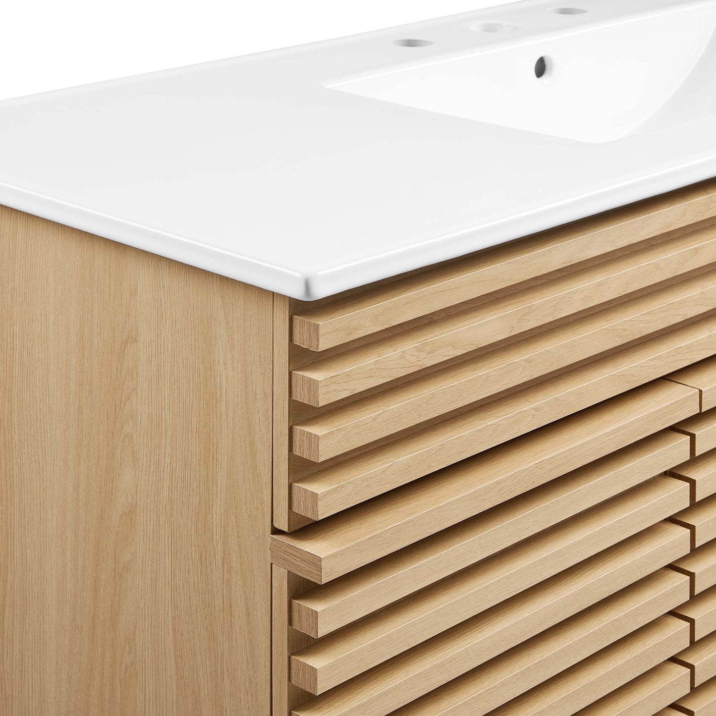 Modway furniture Render 48" Bathroom Vanity with White Basin Included - EEI-4439-WAL-WHI