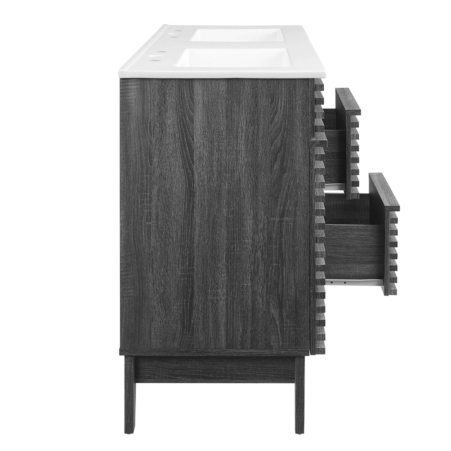 Modway furniture Render 48" Bathroom Vanity with White Basin Included - EEI-4439-WAL-WHI