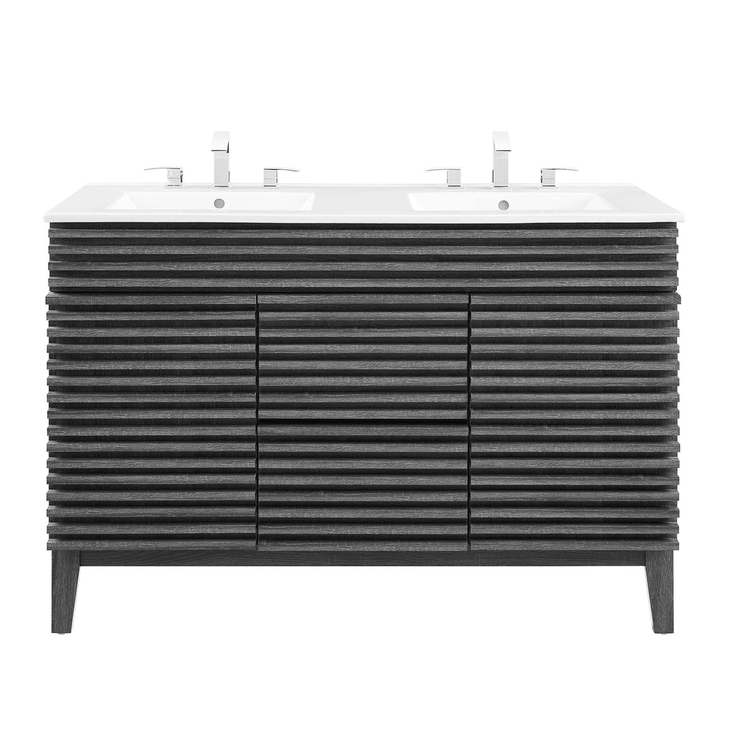 Modway furniture Render 48" Bathroom Vanity with White Basin Included - EEI-4439-WAL-WHI