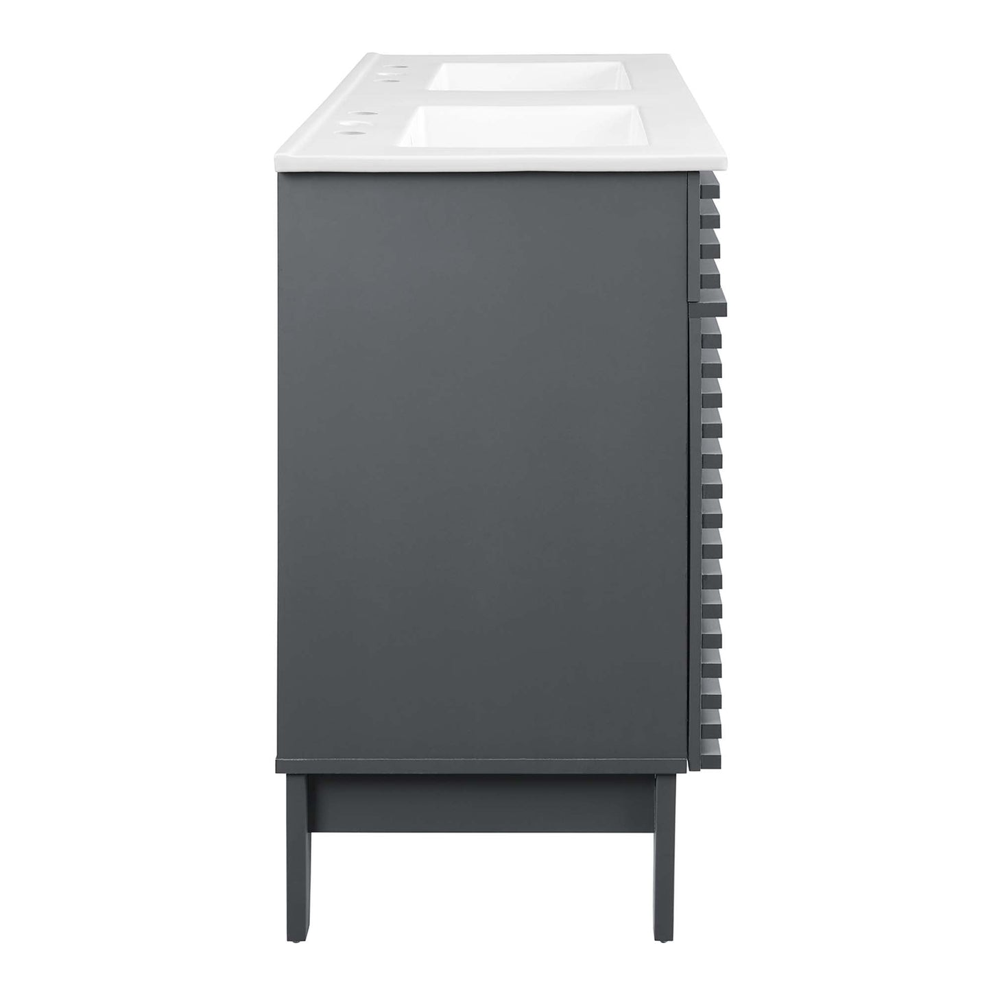 Modway furniture Render 48" Bathroom Vanity with White Basin Included - EEI-4439-WAL-WHI