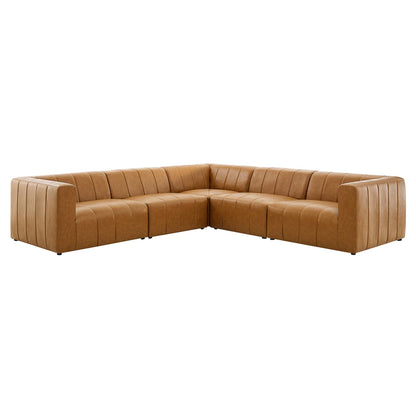 Modway Furniture Bartlett Vegan Leather 5-Piece Sectional Sofa by Modway – EEI-4532-TAN