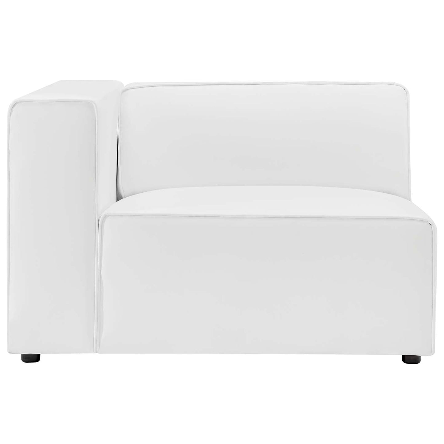 Modway furniture Mingle Vegan Leather Sofa and Ottoman Set - Stylish Modern Seating for Contemporary Living Spaces - EEI-4790-TAN