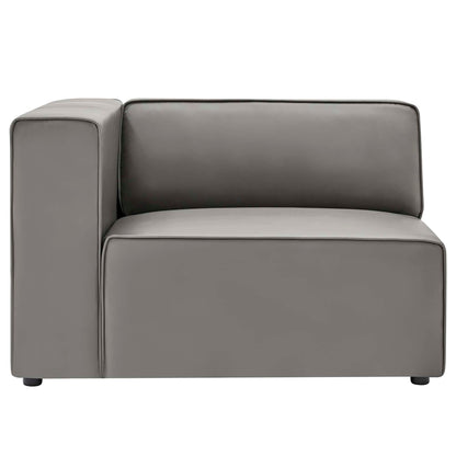 Modway furniture Mingle 7-Piece Vegan Leather Sectional Sofa – EEI-4798