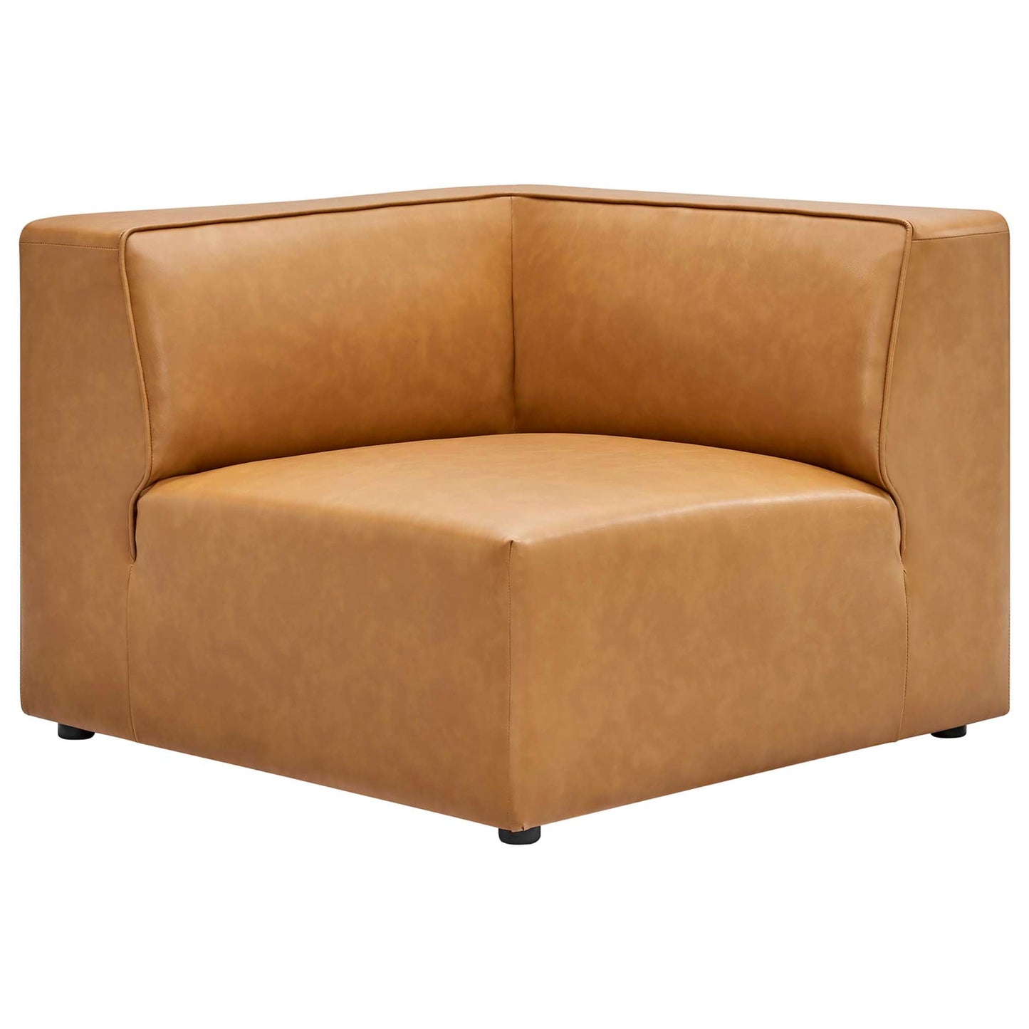 Modway Furniture Mingle Vegan Leather 8-Piece Sectional Sofa Set by Modway - EEI-4799-TAN