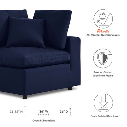 Modway Furniture Commix Sunbrella Outdoor Patio Corner Chair - EEI-4907-NAV