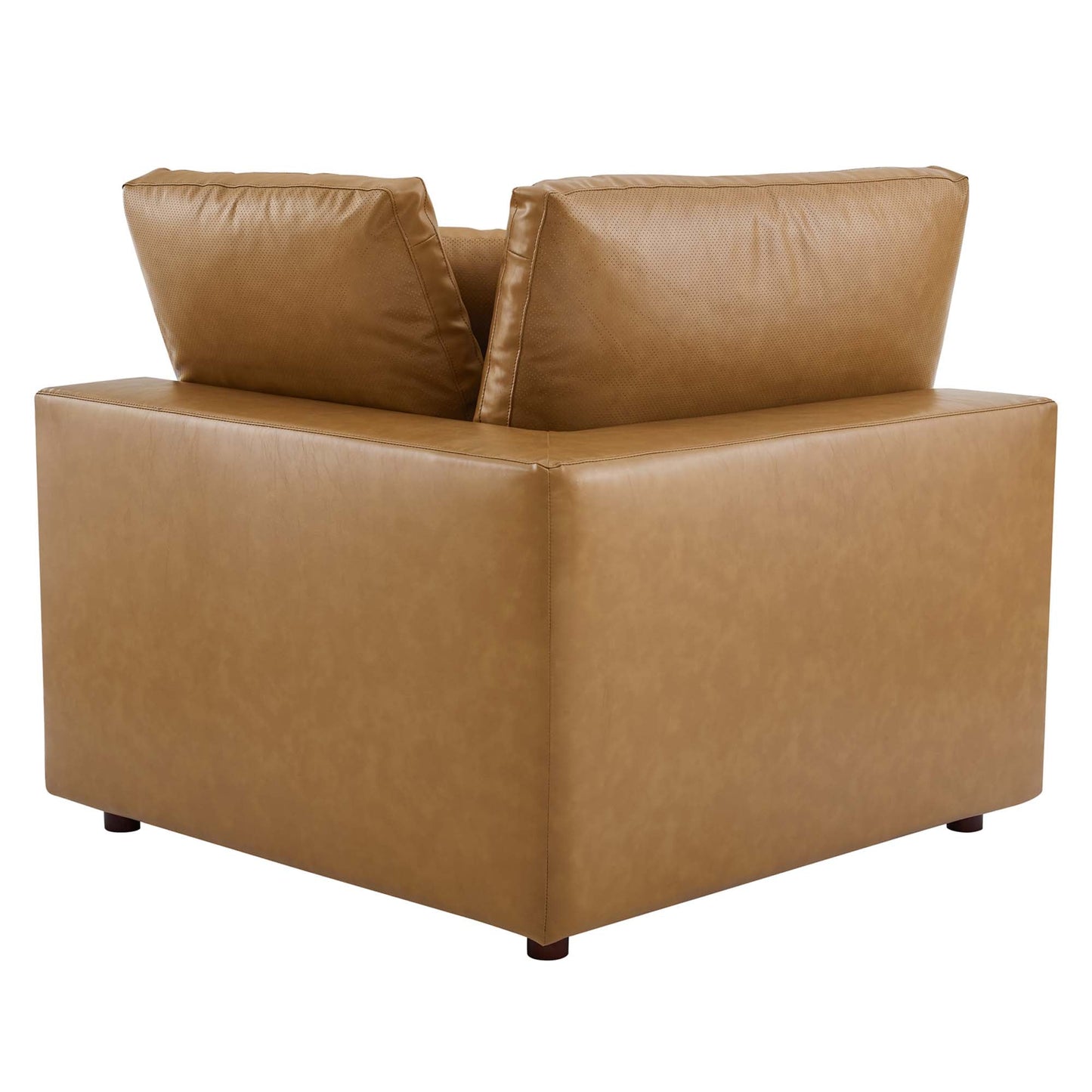 Modway Furniture Commix Down Filled Overstuffed Vegan Leather 5-Piece Sectional Sofa by Modway - EEI-4920-GRY