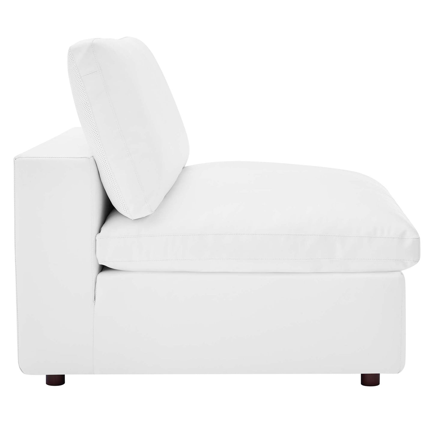 Modway Furniture Commix Down Filled Overstuffed Vegan Leather 5-Piece Sectional Sofa by Modway - EEI-4920-GRY