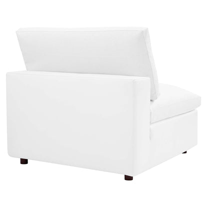 Modway Furniture Commix Down Filled Overstuffed Vegan Leather 5-Piece Sectional Sofa by Modway - EEI-4920-GRY