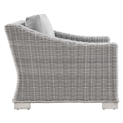 Modway Furniture Conway 4-Piece Outdoor Patio Wicker Rattan Furniture Set - EEI-5091-GRY